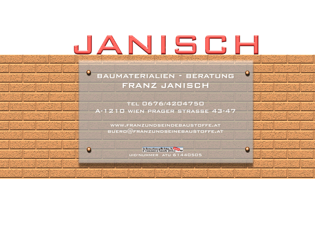 Franz und seine Baustoffe